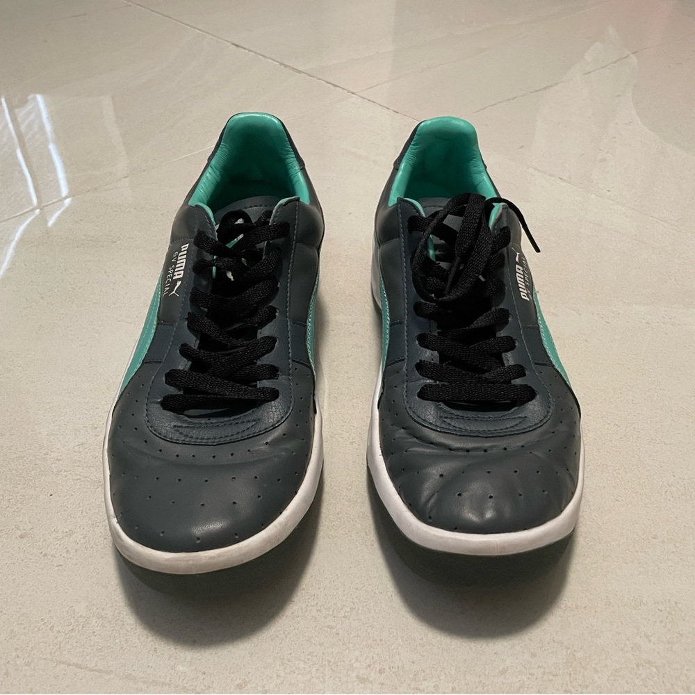 Men’s Puma Grey Teal Sneakers Size 10.5